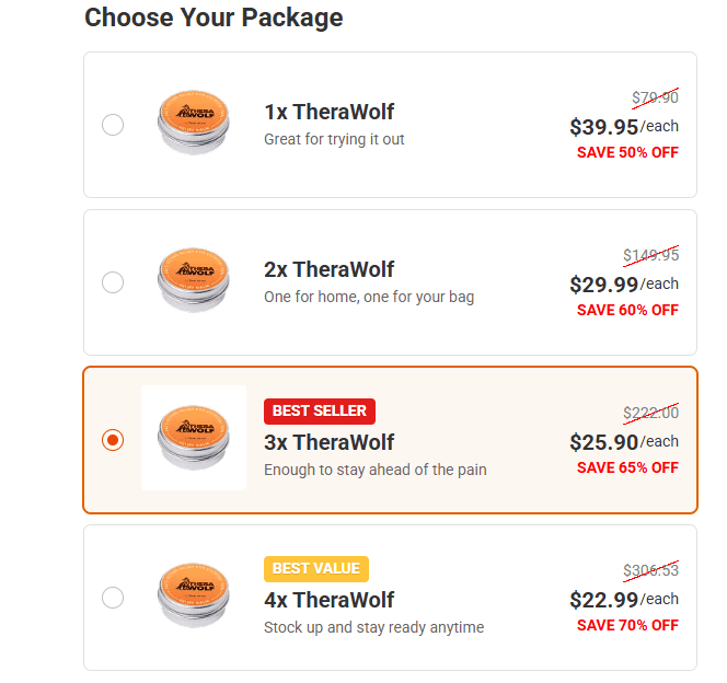 TheraWolf Review: Price